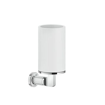 Gessi Inciso Стакан настенный, белый/хром