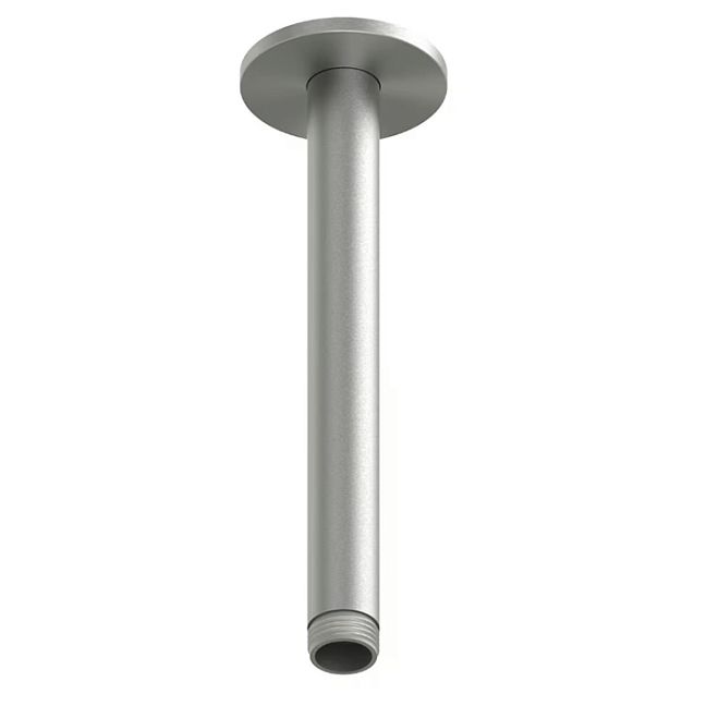 QuadroDesign Держатель верхнего душа, потолочный 20см., цвет: brushed stainless steel