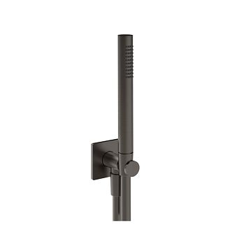 Gessi INVERSO Душевой комплект, состоящий из вывода воды, ручного душа, шланг 1,50 м Black Metal Br. PVD