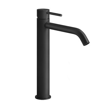 Gessi Flessa Смеситель для раковины на 1 отверстие, высокий h=305мм, без донного клапана, излив 155мм, black XL