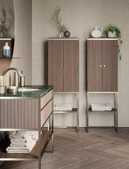 Oasis Academy Комплект Орех и сатиновый никель L110 x W53 x H84 cm
