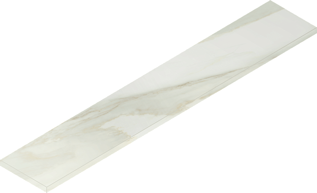 Italon Керамогранитная ступень Charme Advance Scalino Ang. SX Cremo 33x160