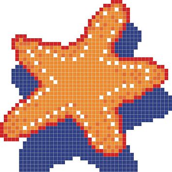 Trend Панно из стеклянной мозаики 2x2 Aquatica Beryl 95х95 cм