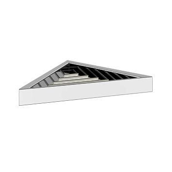 Gessi Rettangolo Полочка-решетка угловая для ванны или душа, хром