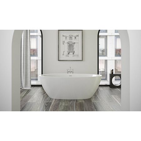 Ванна отдельностоящая Knief Acrylic Loom XS , акриловая   1700х850х600H, белая глянцевая с щелевым переливом
