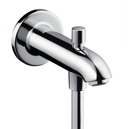 Излив для ванны Hansgrohe, 15.2см с переключателем на душ, цвет: хром купить в Москве: интернет-магазин StudioArdo