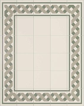 Керамогранит Etruria Vintage  Pattern 22 Край 20x20см