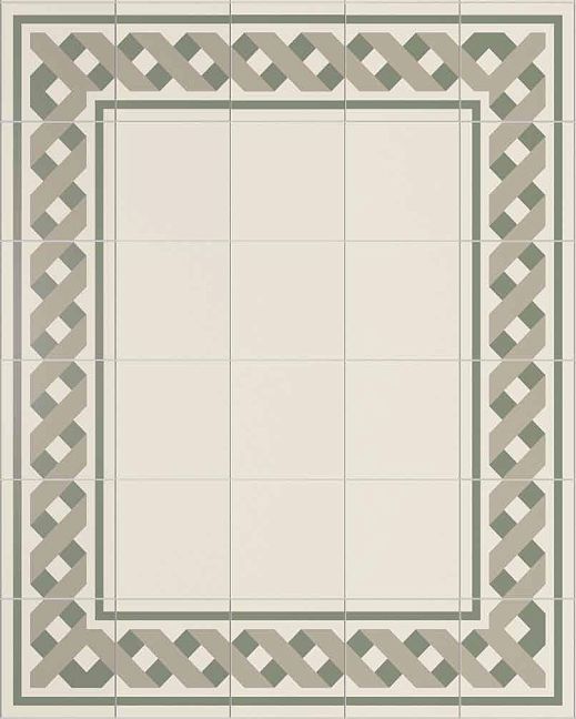 Керамогранит Etruria Vintage  Pattern 22 Край 20x20см