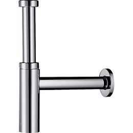 Сифон для раковины Hansgrohe Flowstar S под донный клапан, 1/4&rsquo; трубка 140 мм, цвет: хром купить в Москве: интернет-магазин StudioArdo