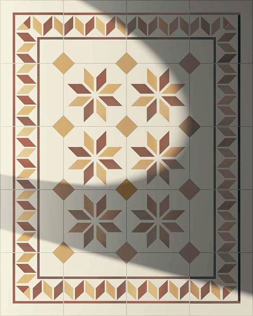 Керамогранит Etruria Vintage Acero центр 20x20см