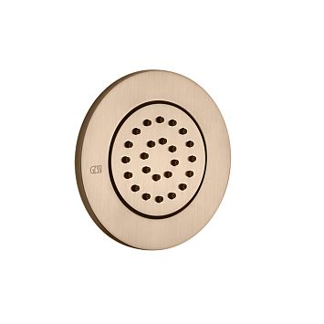 Gessi Body Jets Встраиваемая поворотная боковая форсунка (внешняя часть), Copper PVD