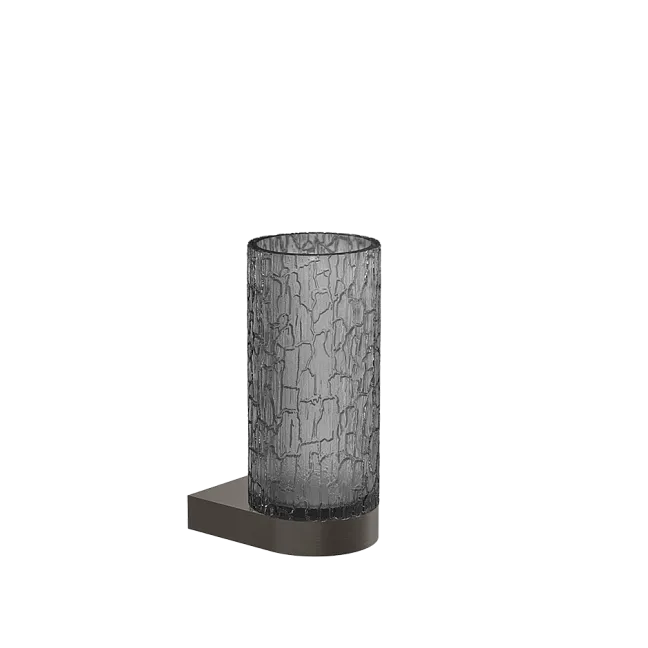 Gessi Incastri Стакан подвесной, основание окрашено в цвете 707 Black Metal Brushed PVD