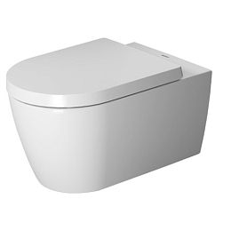 Duravit Me by Starck Унитаз подвесной Rimless без смывного края, свкл. крепление Durafix,  4,5л. с HygieneGlaze, 370x570мм, цвет: белый купить в Москве: интернет-магазин StudioArdo