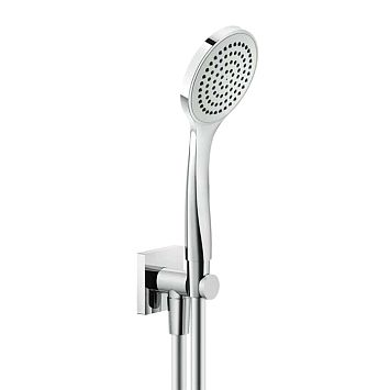 Gessi Rilievo Душевой комплект, состоящий из вывода воды на1/2, держателя, шланга 1,50 м и душевой лейки, хром