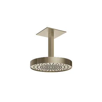 Gessi Incastri Верхний душ круглый d-300мм, с держателем L-230мм, монтаж на потолок, цвет 149 Finox Brushed Nickel