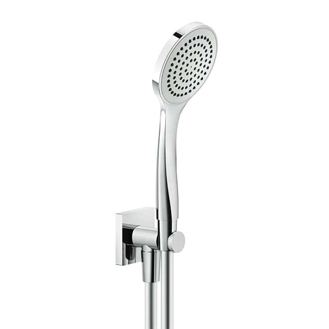 Gessi Rilievo Душевой комплект, состоящий из вывода воды на1/2, держателя, шланга 1,50 м и душевой лейки, хром