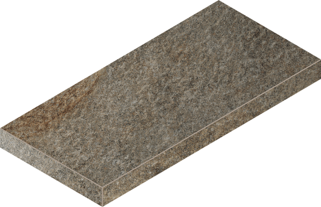 Italon Керамогранитная ступень District X2 Scalino Ang. SX Emerald 33x60 Nat
