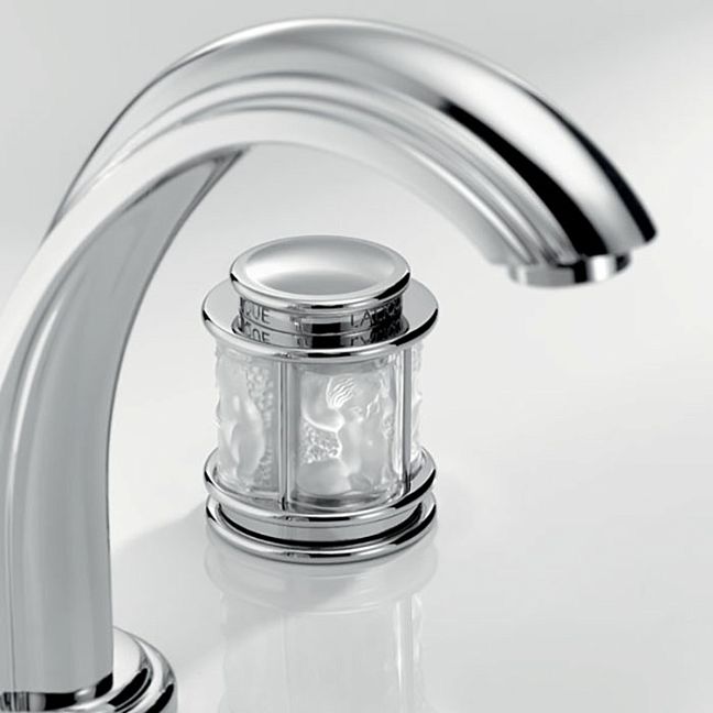 THG Ange Смеситель для раковины, 3 отв., цвет: хром