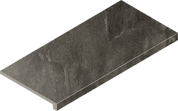 Italon Керамогранитная ступень Climb Scalino Ang. DX Graphite 33x60 Nat