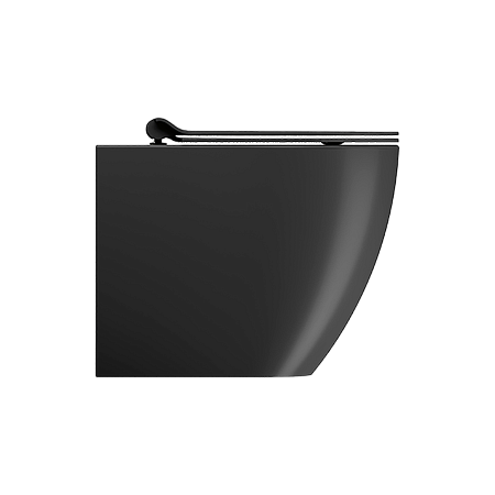 Унитаз Pura безободковый с водоворотной системой смыва Swirlflush фаянсовый черный матовый (881026)