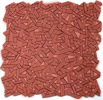 Микромозаика Sergio Savino Fasce Rigate 30x30 Bright Copper
