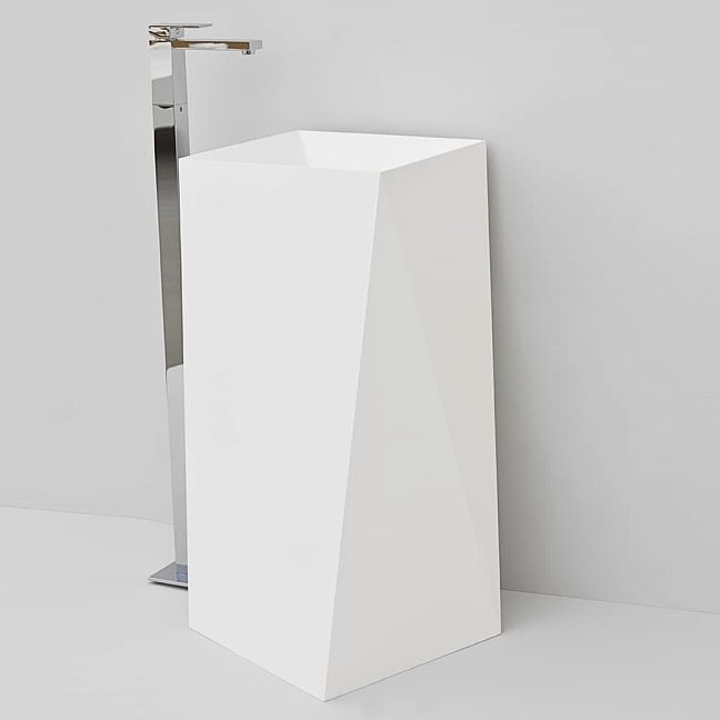 EXPO ArtCeram Sharp Раковина отдельностоящая / пристенная, размер 50x50, h=85 см, материал - livingtec, цвет - белый