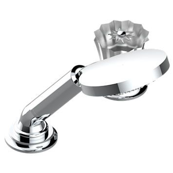 Смеситель THG Mille Nuits - Clear crystal керамический устанавливаемый на борту с ручным душем с ручкой одновременной регулировки – потока/температуры