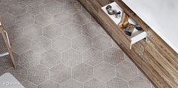 Equipe Керамогранит Coralstone Hexagon Melange Grey 29,2x25,4x0,83 купить в Москве: интернет-магазин StudioArdo