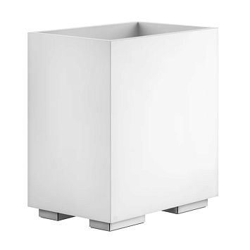 Gessi Rettangolo Корзина для мусора, хром/белый