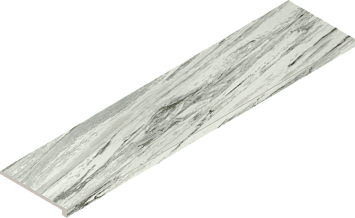 Italon Керамогранитная ступень Skyfall Scalino Ang. SX Bianco Paradiso 33x120 Cer
