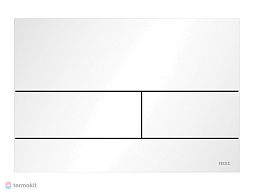 Tece Square II Панель смыва с двумя клавишами, металлическая, цвет белый матовый купить в Москве: интернет-магазин StudioArdo