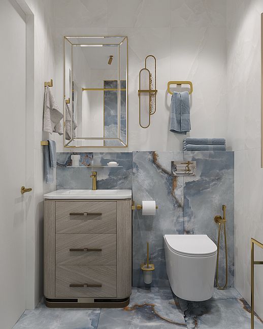 Emil Ceramica Керамогранит Tele Di Marmo Onix Blue 60x120 Lappato