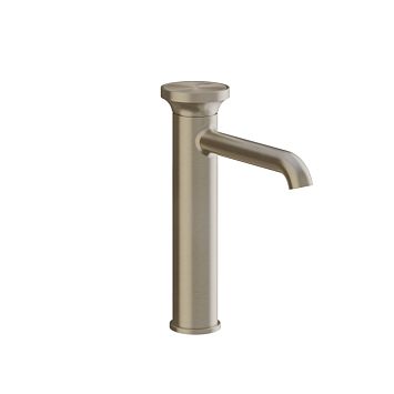 Gessi Origini Смеситель для раковины H=247мм однорычажный, в компл с отделочной вставкой, Finox Brushed Nickel