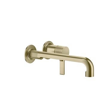 Gessi Inciso Встраиваемый смеситель для раковины с изливом 264-234мм (внешние части), brushed brass pvd