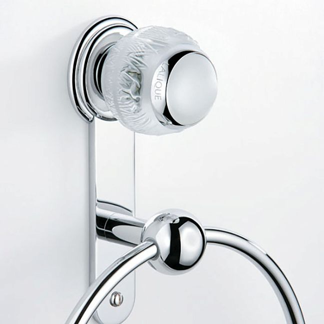 THG Panthere Cristal clair Полотенцедержатель - кольцо 18см., подвесной, цвет: хром/прозрачный хрусталь