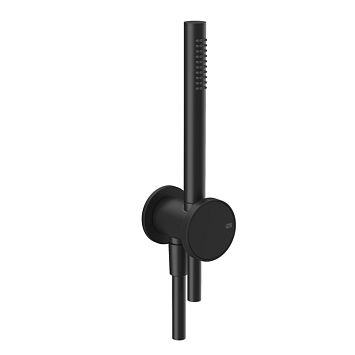Gessi Origini Душевой комплект, состоящий из вывода воды,держателя, шланга 1,50 м и лейки. В комплект входит отделочная вставка.., Black XL