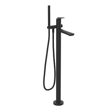 Gessi Ventaglio Внешняя часть напольного смесителя для ванны с перекл и ручным душем , Matte Black