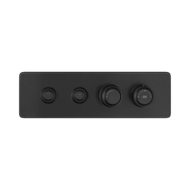 Gessi Hi-Fi Eclectic Смеситель для душа настенный встраиваемый, термостатический, с 2 запорными кнопками, Black XL
