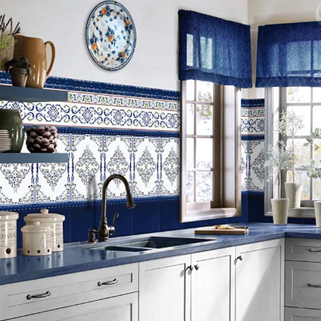 Керамическая плитка Ceramica Ribesalbes Zocalo Cenefa 45 15x20