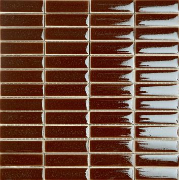 Italon Керамогранитная мозаика Surface Wall Project Red Brick 28,4x29,9x0,85 Глянцевая