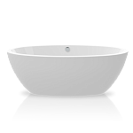 Ванна отдельностоящая  Knief Acrylic Loom акриловая  190х95х60 мм, отдельностоящая, белая глянцевая, щелевой слив-перелив белый глянец купить в Москве: интернет-магазин StudioArdo