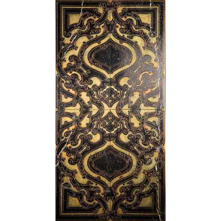 Мраморная плитка Akros La Dolce Vita Sublime XL T 4 modules Nero Marquinia Gold 61x122