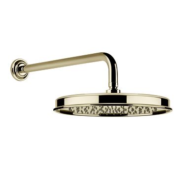 Gessi Venti20 Верхний душ 328 мм., с настенным держателем 389 мм., Brass PVD