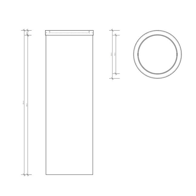 Decor Walther DW 1024 Корзина для бумаги 20xh60см, с крышкой, цвет: сталь полированная