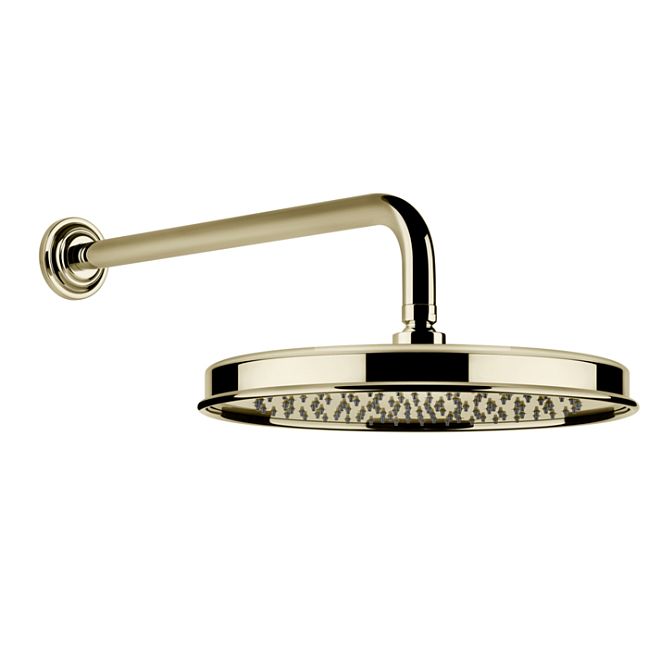 Gessi Venti20 Верхний душ 328 мм., с настенным держателем 389 мм., Brass PVD