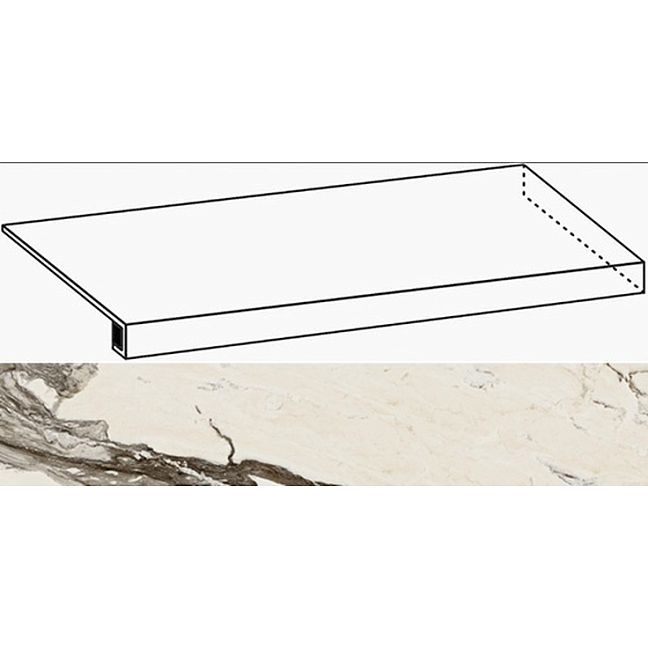 Italon Керамогранит Avantgarde Calacatta Warm Scalino 160 Ang.Dx