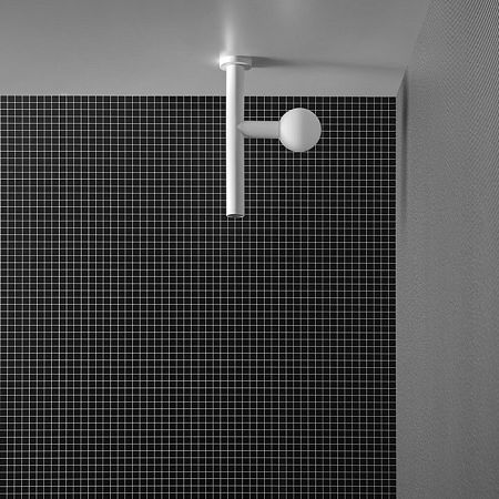 Antonio Lupi Apollo Верхний душ 45 мм., с LED подсветкой, потолочный монтаж, цвет черный матовый