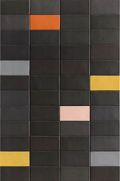Mutina Керамогранит Lane Poly Black 7,9x16