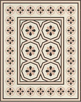 Керамогранит Etruria Vintage Pattern 11 Центр 20x20см