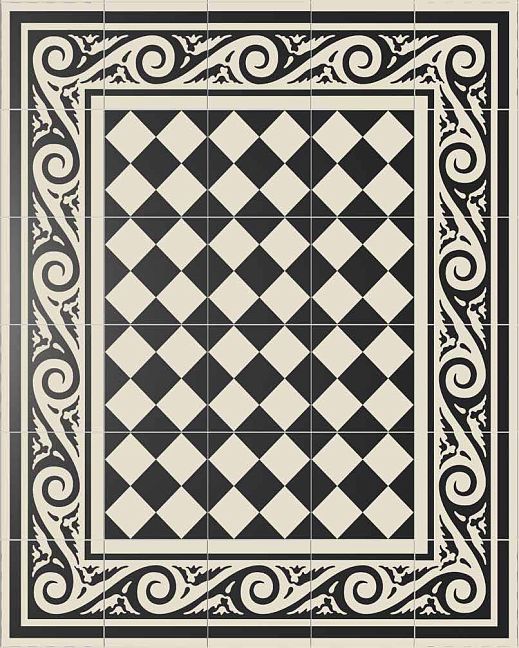 Керамогранит Etruria Vintage Pattern 12 Край 20x20см